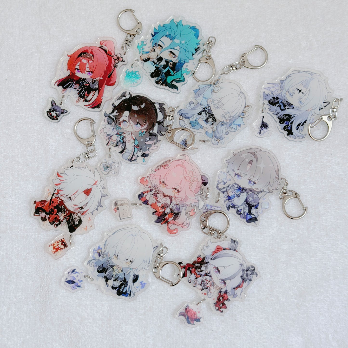 Wuthering waves Zhezhi Calcharo Yinlin Xiangliyao Jiyan Jinhsi Camellya Geshulin Scar Changli | 3" keychain