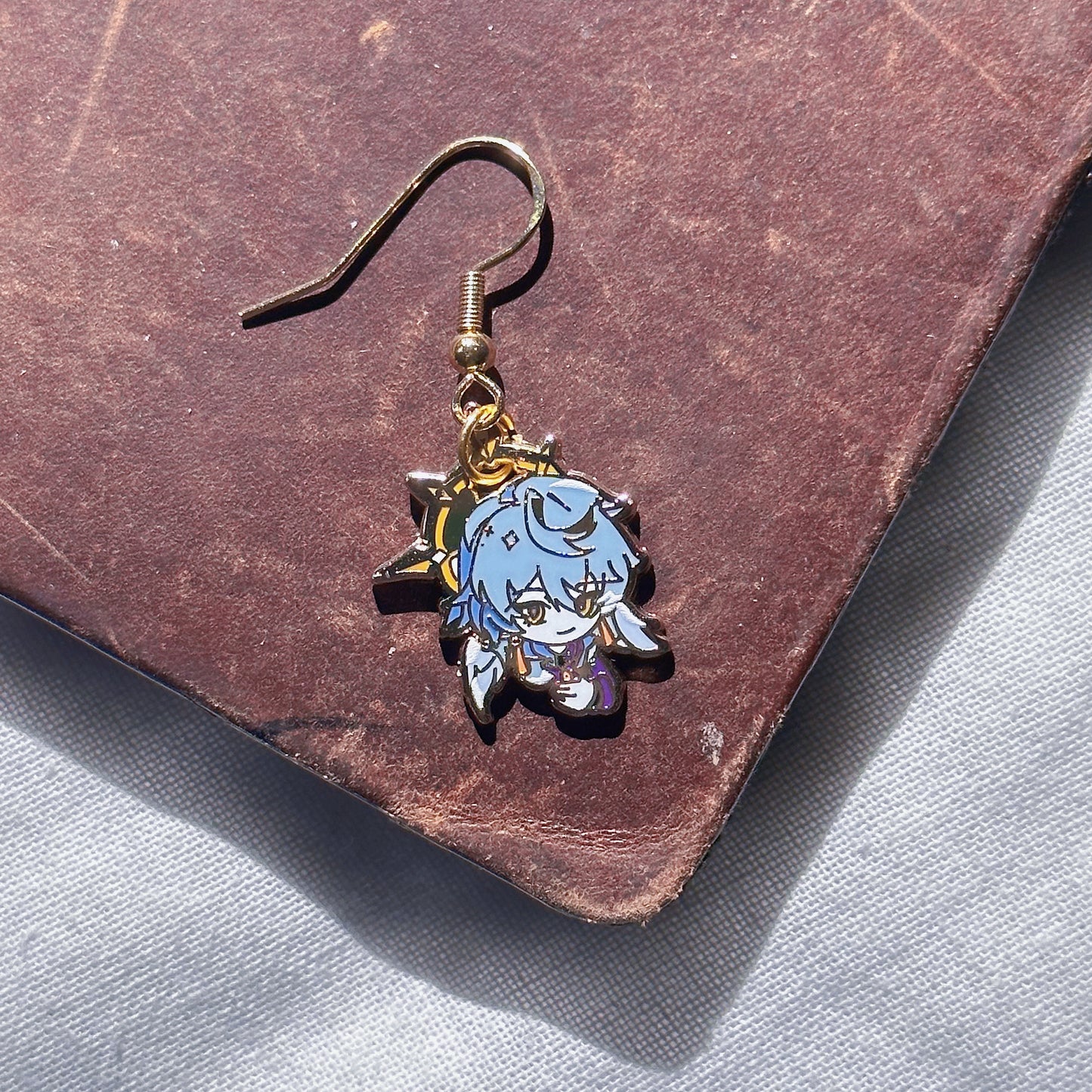 Honkai Star rail Earrings Earclips Sunday Kafka Danheng Jingyuan | Coated gold