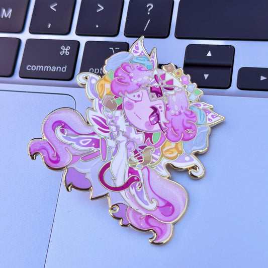 Cookie Run Kingdom Eternal Sugar Blooming Bringer of Sloth Enamel Pin | 3"