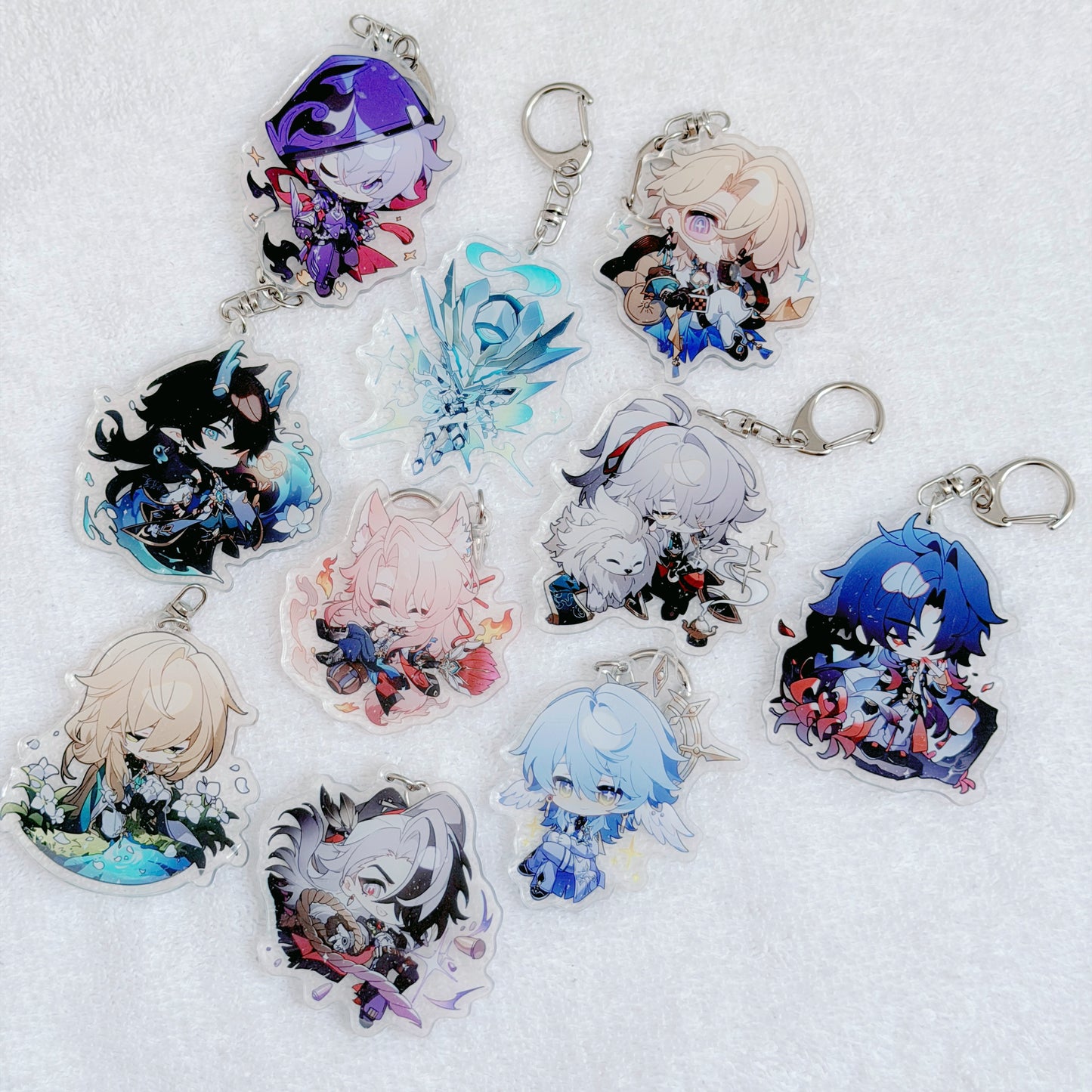 Honkai Star Rail Moze Aventurine Danheng Sam Jingyuan Blade Jiaoqiu Sunday Luocha Boothill | 3" keychain