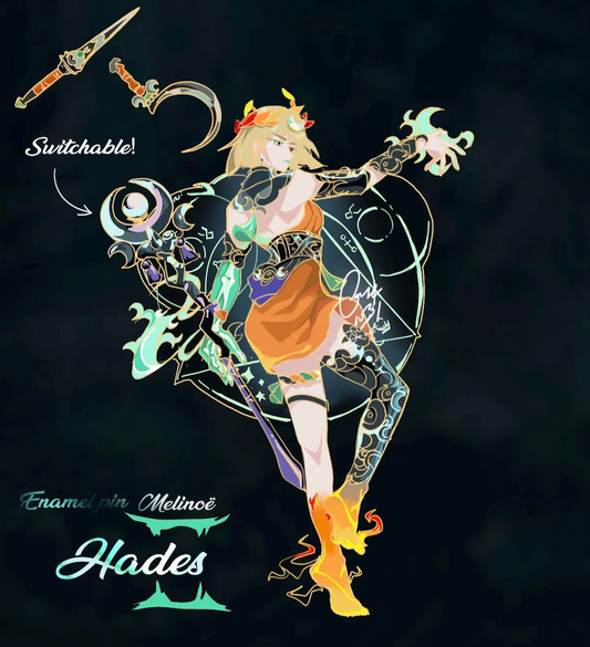 Hades 2 Melinoë enamel pin | Witch Staff Sister Blade 3.5''