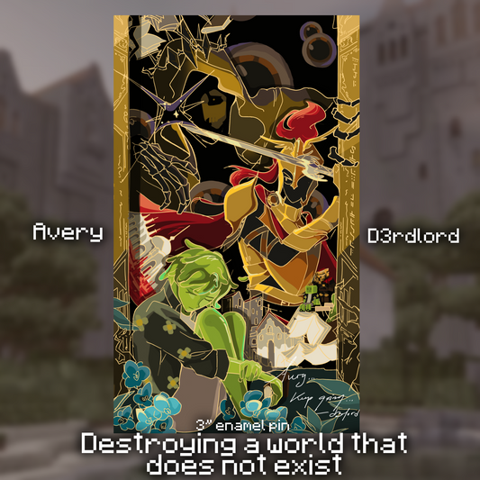 SFAWDE Enamel pin | d3rdlord Avery King in yellow 3.5"