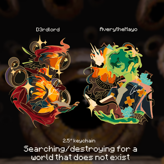 SFAWDE Resin keychain | d3rdlord Avery King in yellow 3.5''
